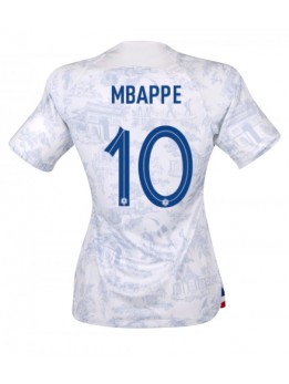 Ženski Nogometna dresi replika Francija Kylian Mbappe #10 Gostujoči SP 2022 Kratek rokav